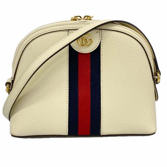 GUCCI White Leather Shoulder Bag - Picture 1 of 11